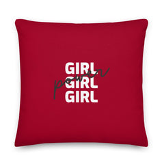 Girl Girl Girl Power Pillow