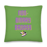 Non-binary Badass Pillow