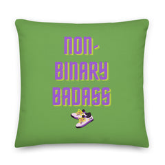 Non-binary Badass Pillow