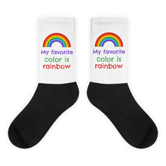 My Favorite Colour Is Rainbow Socks