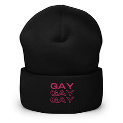 Gay Gay Gay Cuffed Beanie