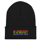 Gay Love Cuffed Beanie