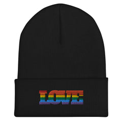 Gay Love Cuffed Beanie