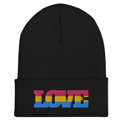 Pansexual Love Cuffed Beanie