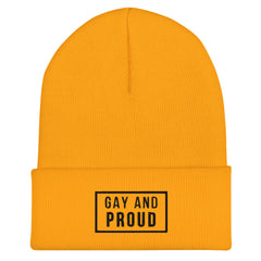 Gay And Proud Cuffed Beanie