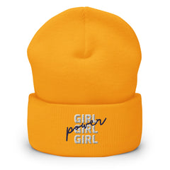 Girl Girl Girl Power Cuffed Beanie