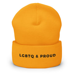 LGBTQ & Proud Cuffed Beanie