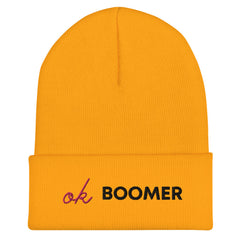 Ok Boomer Cuffed Beanie