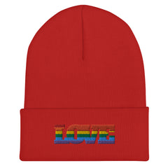 Gay Love Cuffed Beanie