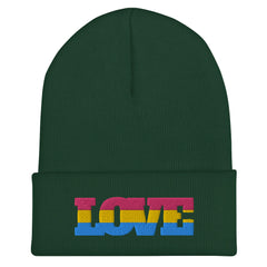 Pansexual Love Cuffed Beanie
