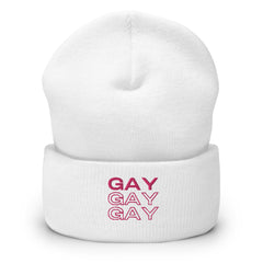 Gay Gay Gay Cuffed Beanie