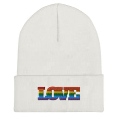 Gay Love Cuffed Beanie