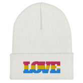 Pansexual Love Cuffed Beanie
