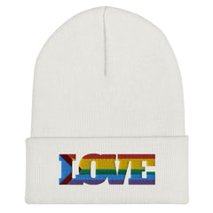 Progress LGBT Love Cuffed Beanie