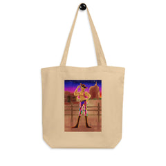 Gay Cowboy At Sunset Eco Tote Bag