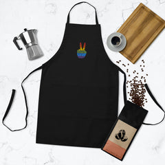 Gay Pride Embroidered Apron