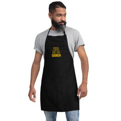 Find Me On Grindr Embroidered Apron