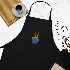 Gay Pride Embroidered Apron