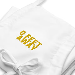 0 Feet Away Embroidered Apron
