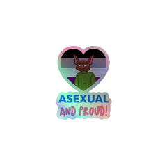 Asexual And Proud Holographic Stickers