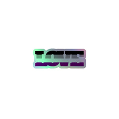Asexual Love Holographic Stickers