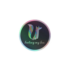 Feeling My Fox Holographic Stickers