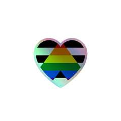 LGBTQ Ally Holographic Stickers