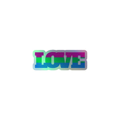 Polysexual Love Holographic Stickers
