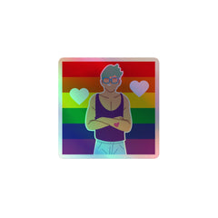 Queer Love Holographic Stickers