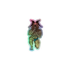 Throat Goat Holographic Stickers