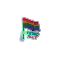 Proud Ally Holographic Stickers