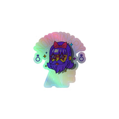 Nonbinary AF Holographic Stickers