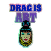 Drag Is Art Holographic Stickers