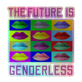 The Future Is Genderless Holographic Stickers