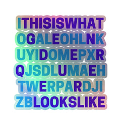This Is What Genderqueer Looks Like Holographic Stickers