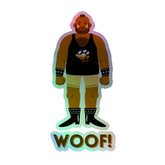 Woof! Gay Bear Holographic Stickers
