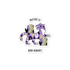 Nature Is Non-Binary Bubble-Free Stickers