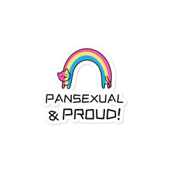 Pansexual & Proud Bubble-Free Stickers