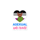 Asexual And Proud Bubble-Free Stickers