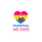 Pansexual And Proud Bubble-Free Stickers