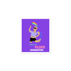 Part Of The Fluid Generation Bubble-Free Stickers