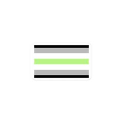 Agender Flag Bubble-Free Stickers