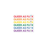 Queer As Fu#k Bubble-Free Stickers
