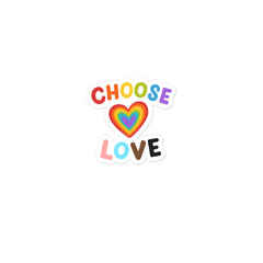 Choose Love Bubble-Free Stickers