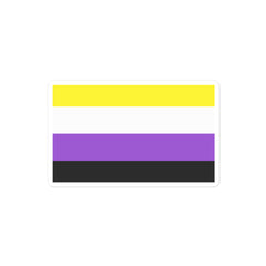 Non-Binary Flag Bubble-Free Stickers