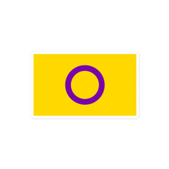 Intersex Pride Bubble-Free Stickers