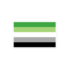 Aromantic Flag Bubble-Free Stickers