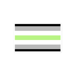 Agender Flag Bubble-Free Stickers