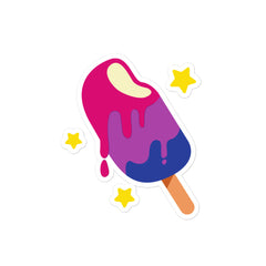 Bisexual Popsicle Bubble-Free Stickers