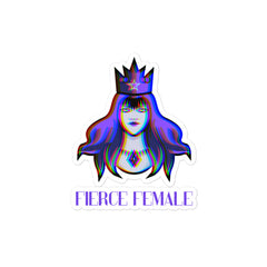 Fierce Female Bubble-Free Stickers